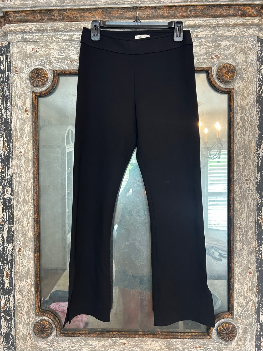 Everyday Black Boot-Cut Pull-On Pants